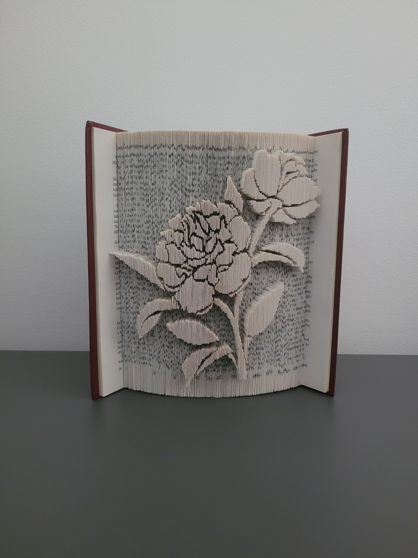 Peony Flower Book Fold