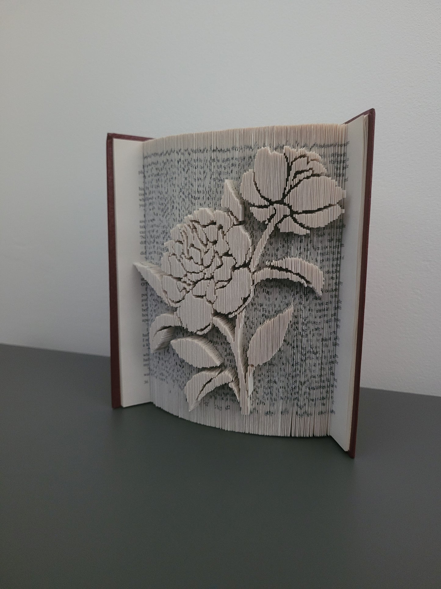 Peony Flower Book Fold